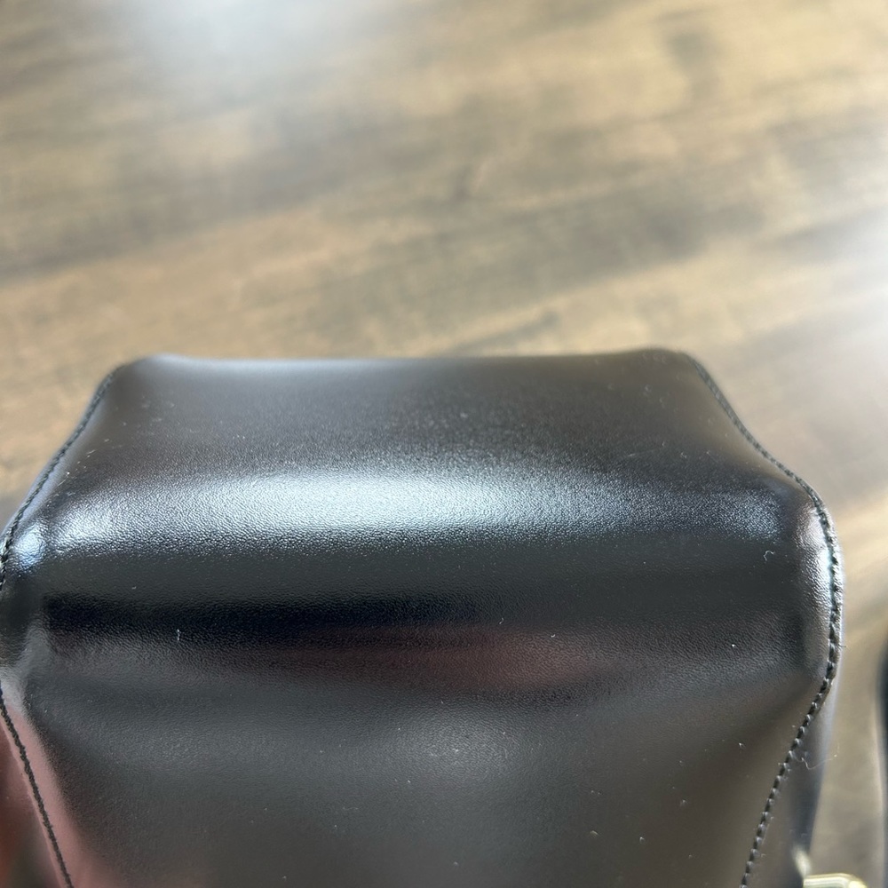 Zara Black Genuine Leather Bucket Bag - Picture 12 of 16